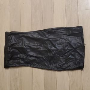 Supertrash wet look zip back pencil dress